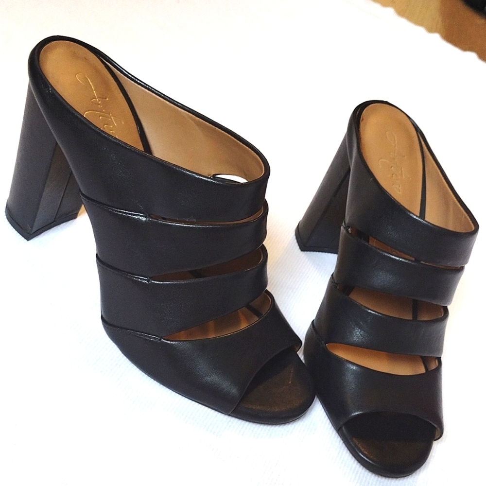 Arturo Chiang Black Straped High Heel